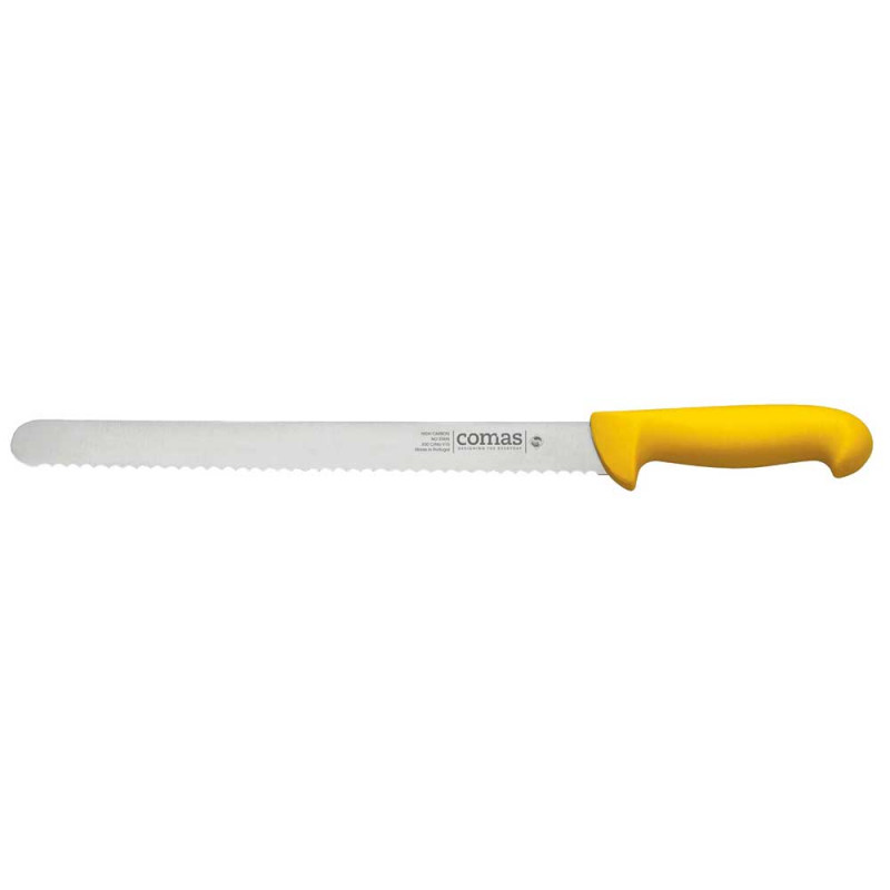 Cuchillo delicatessen 30 cm amarillo