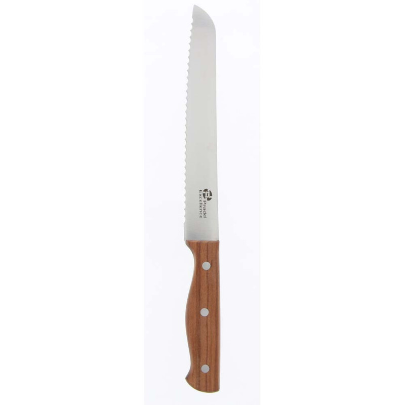 Cuchillo para pan de 20,5 cm con mango de madera