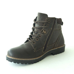 Botas altas Ayoka Torki de piel con cremallera para hombre